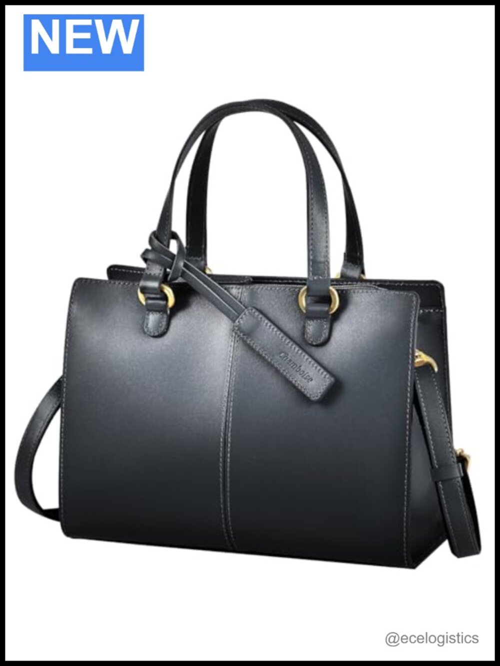 Genuine Leather Mini Tote Bag - Elegant Handbag, Crossbody Shoulder Purse